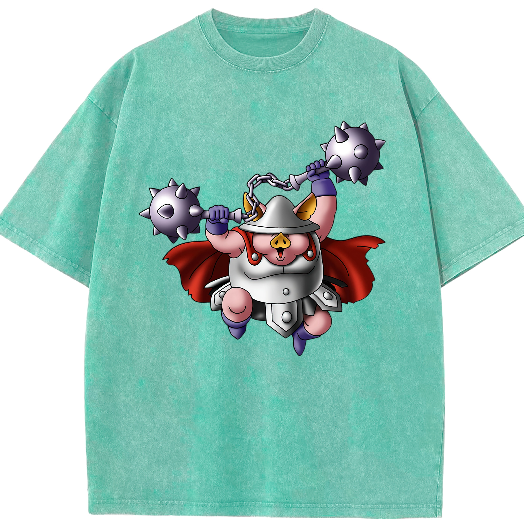 （画像用） ドラゴンクエスト Doragon Kuesuto Dragon Quest 綿100% ヴィンテージ風 半袖Tシャツ（フロントプリント）